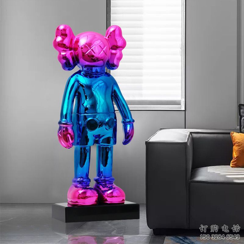 電鍍外星人雕塑廠家  園林?jǐn)[件  戶外外星人雕塑制作