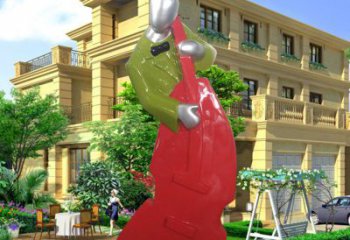 彩繪音樂人雕塑廠家  公園擺件 街頭音樂人雕塑廠