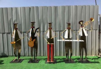 音樂樂隊(duì)雕塑廠家  創(chuàng)意擺件  大型樂隊(duì)雕塑廠