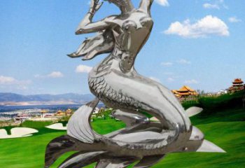 游樂場美人魚雕塑廠家 現(xiàn)代擺件 鏡面不銹鋼美人魚雕塑廠