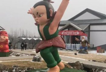 仿古葫蘆娃雕塑廠家 草地小品 房地產葫蘆娃雕塑廠