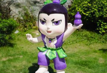中式葫蘆娃雕塑廠家  創意小品 游樂場葫蘆娃雕塑廠