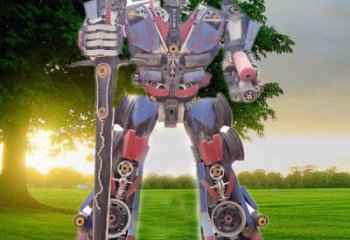 創(chuàng)意機(jī)器人雕塑廠家  戶外小品 公園機(jī)器人雕塑廠