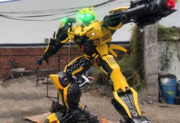 發(fā)光變形金剛雕塑廠家 歐式小品 大型變形金剛雕塑廠