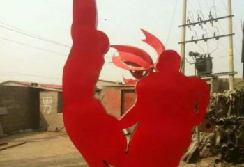 切面運(yùn)動(dòng)員雕塑廠家  剪紙擺件  烤漆不銹鋼運(yùn)動(dòng)員雕塑廠