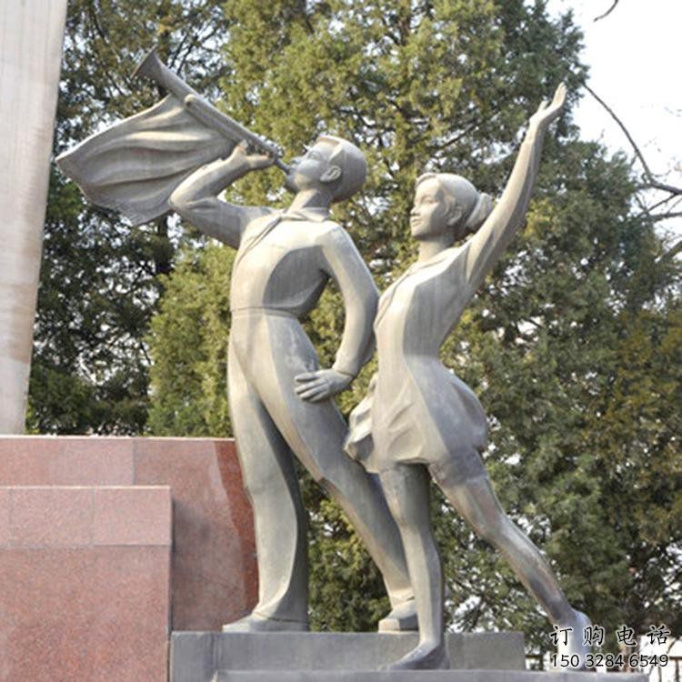 黨建校園人物雕塑廠家 異形小品  戶外校園人物雕塑生產(chǎn)