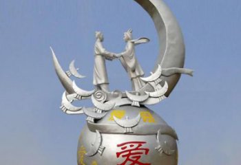公園牛郎織女雕塑廠家 戶外擺件  大型牛郎織女雕塑定制