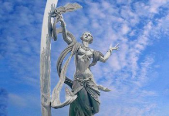 鍛造嫦娥奔月雕塑廠(chǎng)家 創(chuàng)意小品 戶(hù)外嫦娥奔月雕塑加工廠(chǎng)