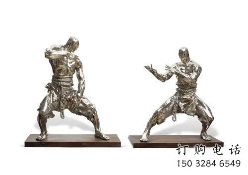 鏡面擊劍雕塑廠家 大型擺件  戶外現(xiàn)代不銹鋼擊劍雕塑