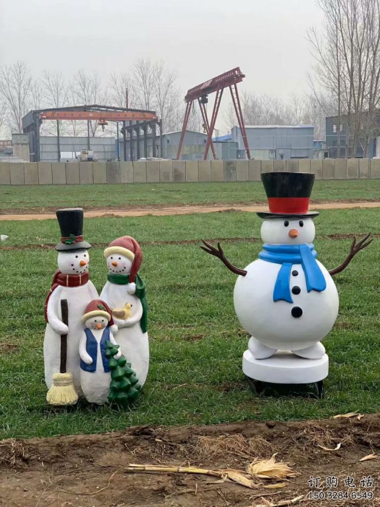 抽象圣誕老人雕塑廠家  彩繪小品  現代圣誕老人雕塑廠