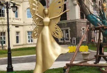 大型仙子雕塑廠家 鍛造公園小品  歐式抽象仙子雕塑