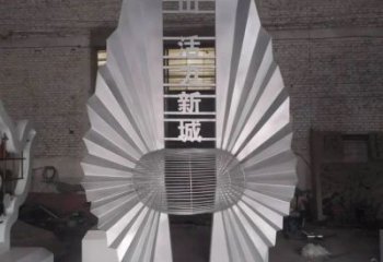 戶外地標雕塑廠家 噴漆小品  創意不銹鋼地標雕塑擺件