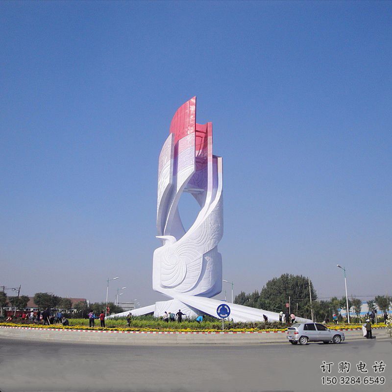 廣場(chǎng)標(biāo)示牌雕塑廠家  烤漆公園小品 現(xiàn)代不銹鋼標(biāo)示牌雕塑