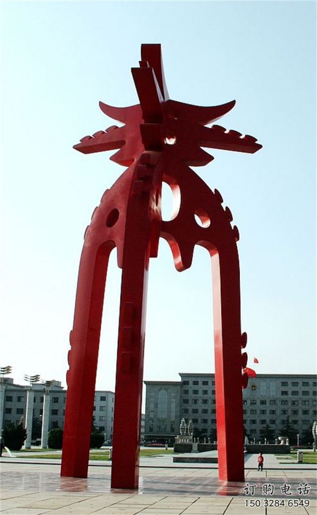 公園標示牌雕塑廠家 戶外擺件  烤漆不銹鋼標示牌雕塑小品