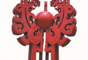 戶外標示牌雕塑廠家 噴漆小品 烤漆不銹鋼標示牌雕塑