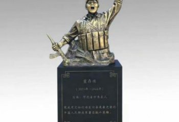 噴漆英雄雕塑廠家 中式小品 草地英雄雕塑擺件