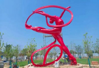 廣場(chǎng)飛躍雕塑廠家 中式小品  烤漆不銹鋼飛躍雕塑