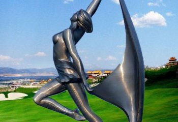 公園飛躍雕塑廠家 戶外擺件  大型不銹鋼飛躍雕塑小品