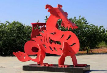 鏤空貔貅雕塑廠家 園林小品  戶外烤漆貔貅雕塑擺件