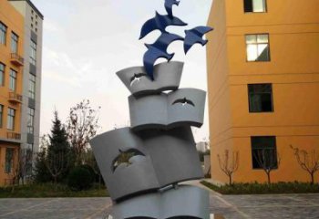 大型群鳥雕塑廠家 鍛造小品 街頭不銹鋼群鳥雕塑擺件