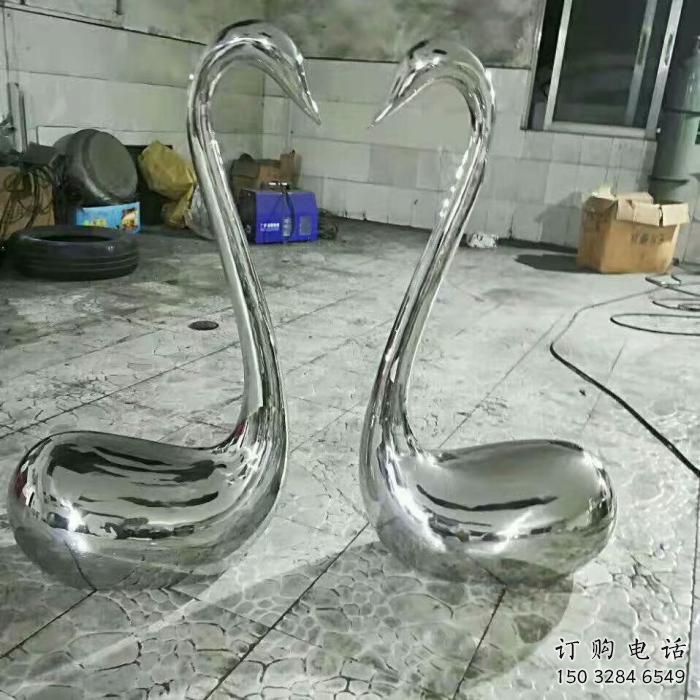 廣場(chǎng)家禽雕塑廠家  公園小品  鏡面不銹鋼家禽雕塑擺件