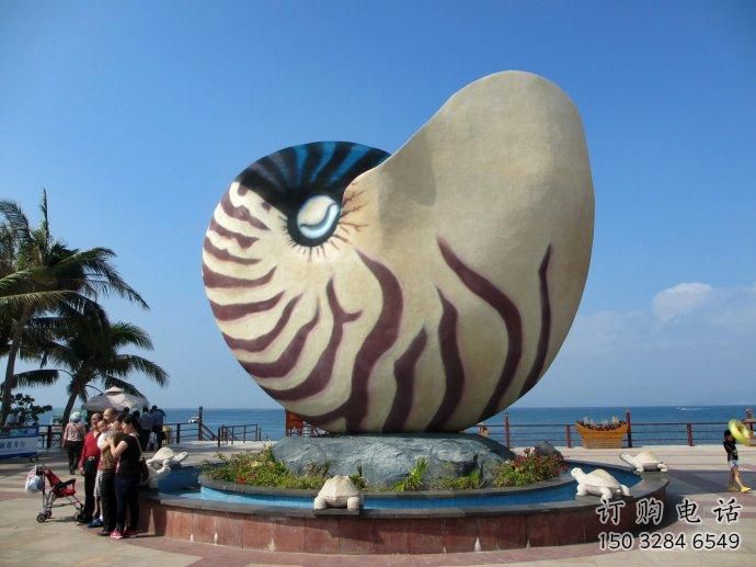 彩繪海洋生物雕塑廠家 公園擺件 街頭海洋生物雕塑小品