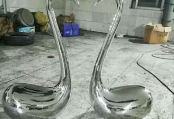 廣場家禽雕塑廠家  公園小品  鏡面不銹鋼家禽雕塑擺件