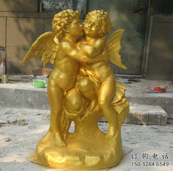 大型別墅庭院天使雕塑小品