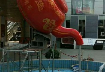 大型戶外噴水天壺雕塑擺件