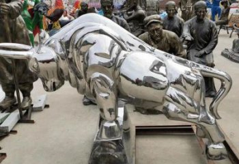 不銹鋼牛雕塑加工