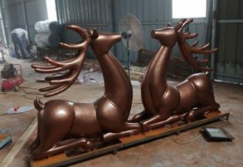 小鹿動(dòng)物雕塑