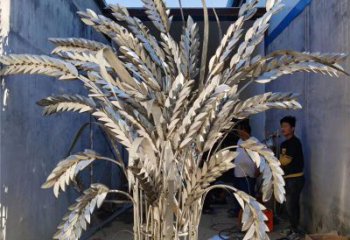 不銹鋼稻穗雕塑 烤漆不銹鋼雕塑廠家