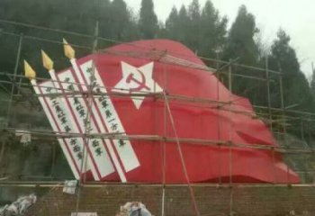 五星紅旗雕塑廠家 選定不銹鋼材質(zhì)雕塑加工廠