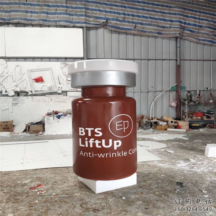 定制園林瓶子雕塑 田間彩繪雕塑 仿真雕塑擺件制作