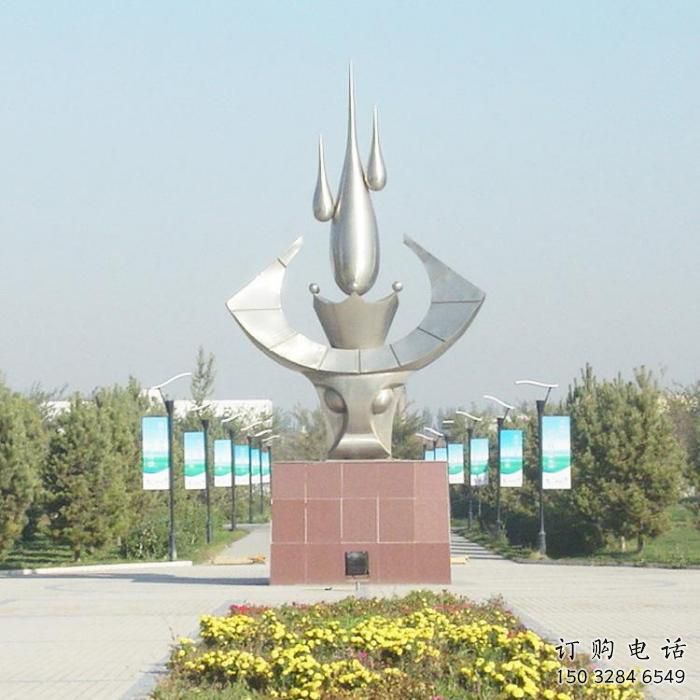 不銹鋼仿真牛頭雕塑 酒店公園雕塑 風(fēng)景區(qū)擺件