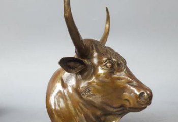 風景區不銹鋼牛頭雕塑 售樓處廣場雕塑 仿古擺件