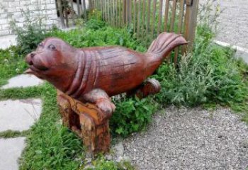 大型海豹雕塑供應商 步行街宣傳雕塑 仿真擺件