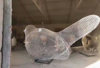 江西庭院鳥類雕塑，動物小品，網(wǎng)格工藝