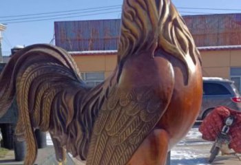 甘肅廣場小雞雕塑，動物擺件，仿古工藝