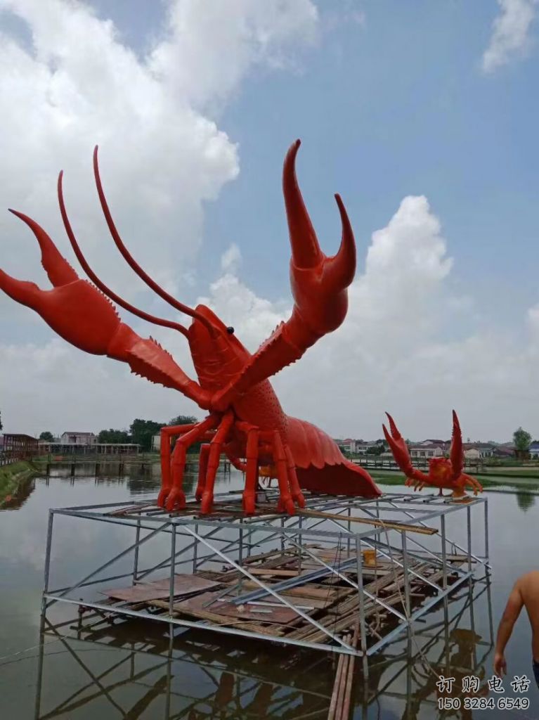 常用仿真龍蝦雕塑 酒店公園雕塑 風(fēng)景區(qū)擺件