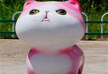 公園貓咪雕塑廠家，噴砂發光雕塑，鑄銅工藝