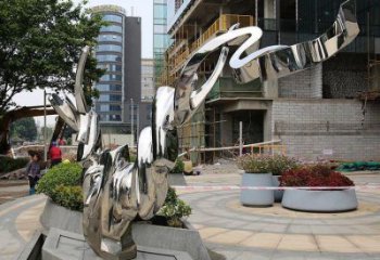 冷飲店貓咪雕塑制作，鍍銅海洋雕塑，鏡面工藝