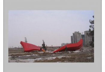 生產(chǎn)酒店紅旗雕塑廠家，戶外革命雕塑，革命擺件