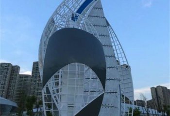大型帆船雕塑廠(chǎng)家，鍍銅景觀(guān)雕塑，鏡面工藝