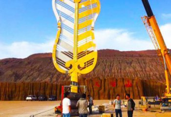 預(yù)定步行街扇子雕塑 游樂場景觀雕塑 鑄造扇形雕塑