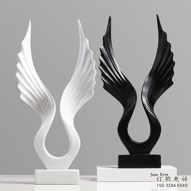 景區翅膀雕塑廠家制作，公園歐式雕塑，鐵藝材質