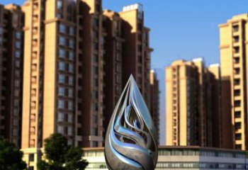 彩繪水珠雕塑廠家 電鍍現(xiàn)代雕塑 公園雕塑