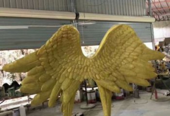 翅膀雕塑廠家，鏤空景觀雕塑，抽象效果