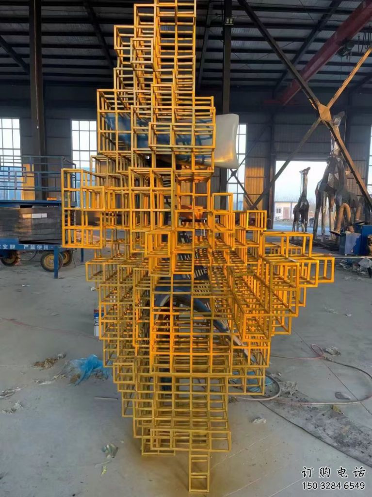 生產景觀魔方雕塑 彩繪剪紙小品 校園雕塑制作