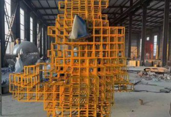 異形魔方雕塑生產廠家 現代校園小品 校園雕塑